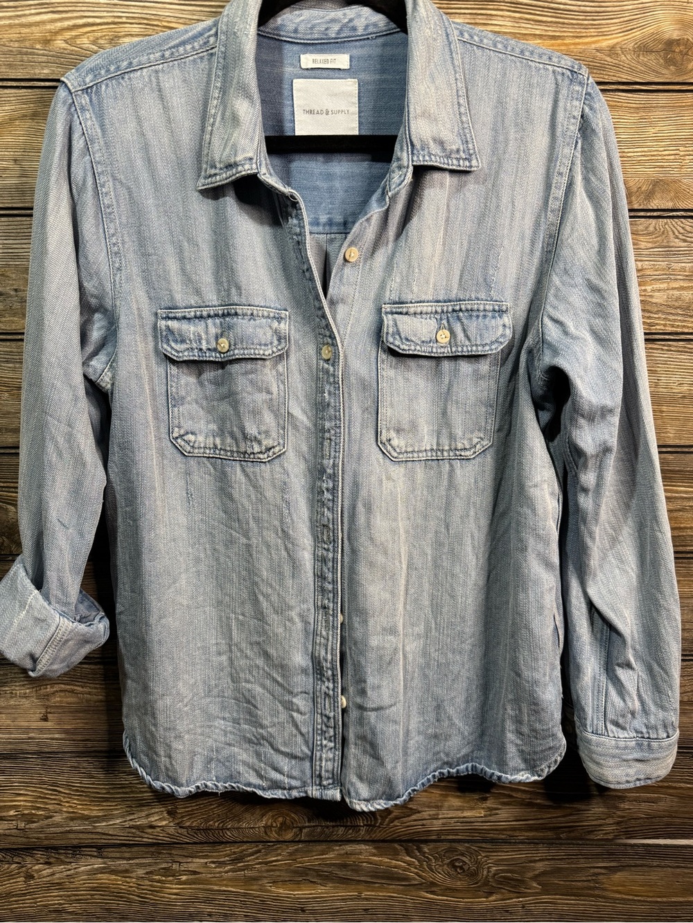 Thread & Supply Light Blue Denim Jacket